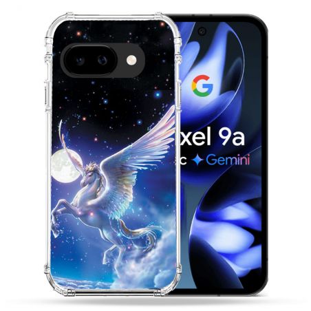 Coque Renforcée Pour Google Pixel 9A Fantastique Licorne Céleste