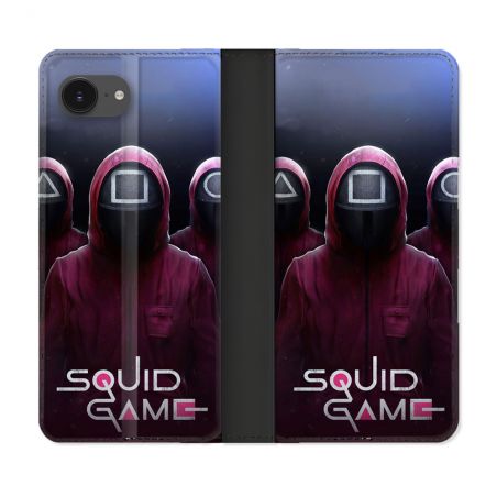 Housse Cuir Portefeuille Pour Iphone 16e Squid Game