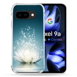 Coque Renforcée Pour Google Pixel 9A Fleur Lotus Blanc