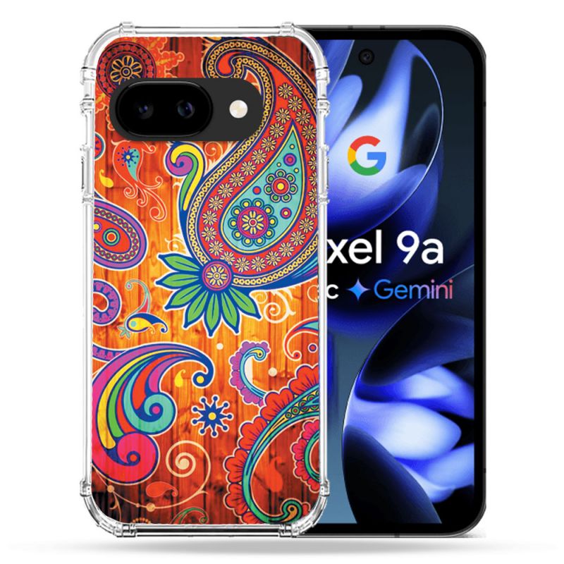 Coque Renforcée Pour Google Pixel 9A Fleur Psychedelic