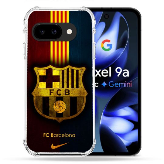 Coque Renforcée Pour Google Pixel 9A Foot FC Barcelone Vintage