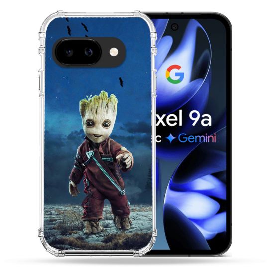 Coque Renforcée Pour Google Pixel 9A Groot Bleu