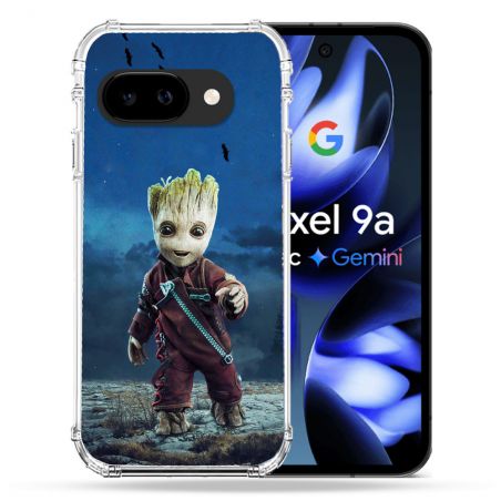 Coque Renforcée Pour Google Pixel 9A Groot Bleu