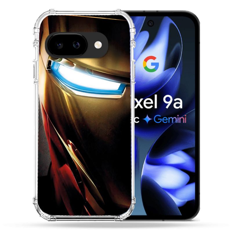 Coque Renforcée Pour Google Pixel 9A Iron Man Casque