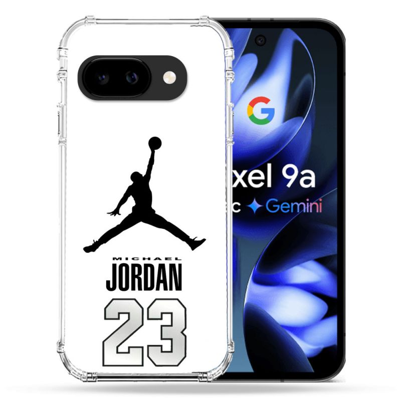 Coque Renforcée Pour Google Pixel 9A Jordan 23 Blanc