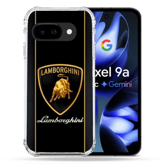 Coque Renforcée Pour Google Pixel 9A Lamborghini Carbone