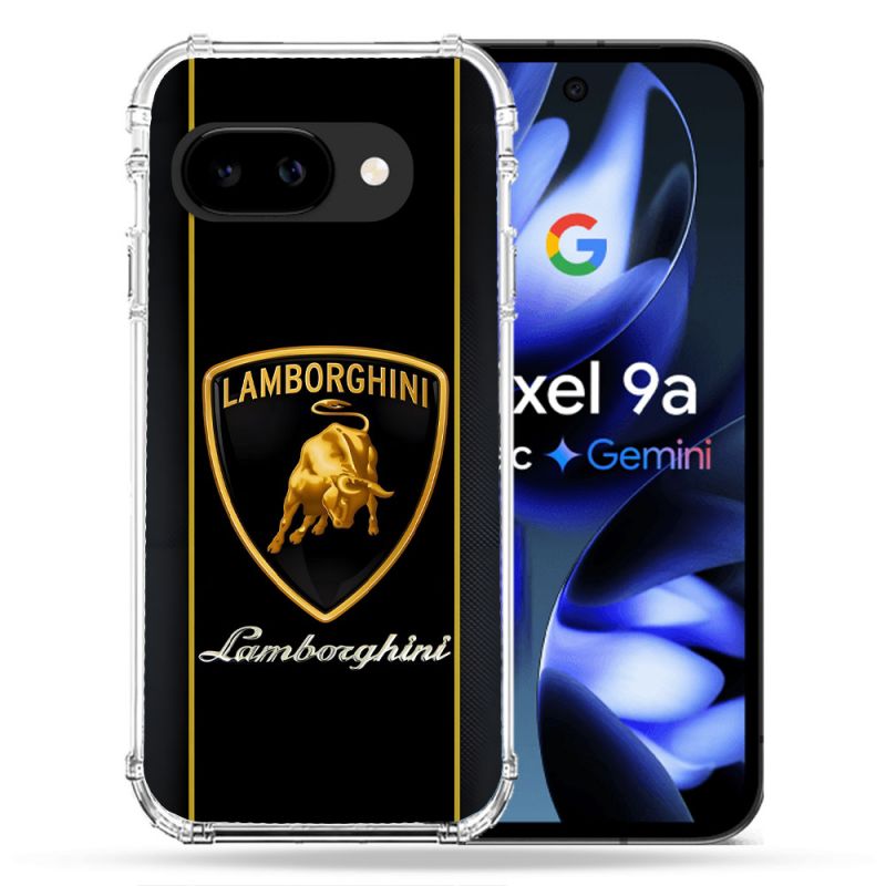 Coque Renforcée Pour Google Pixel 9A Lamborghini Carbone