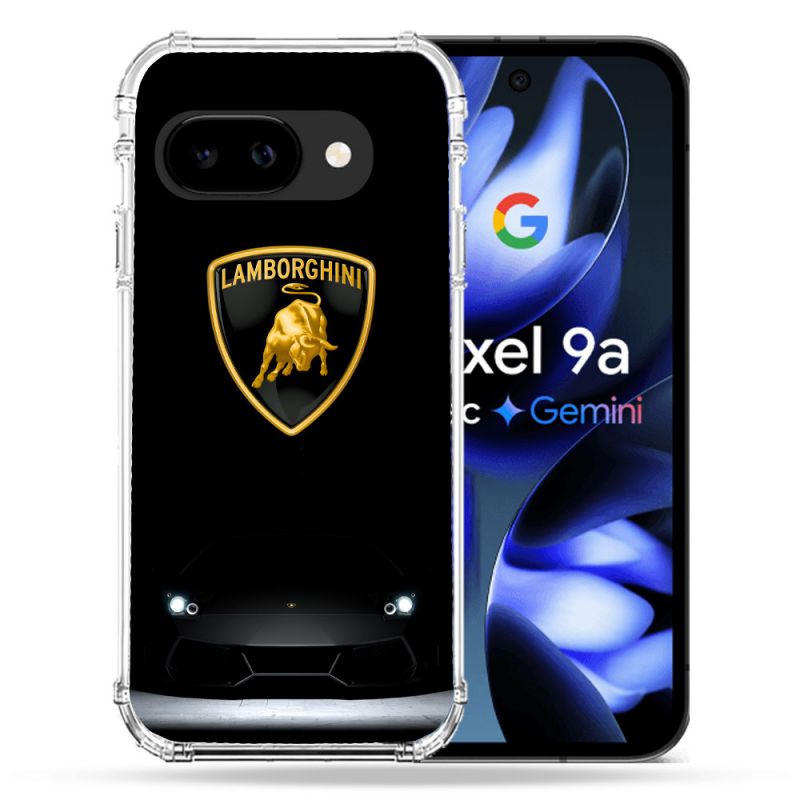 Coque Renforcée Pour Google Pixel 9A Lamborghini Noir
