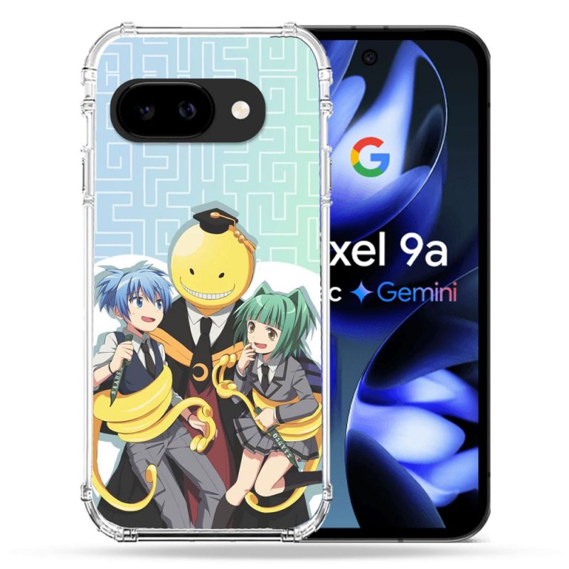 Coque Renforcée Pour Google Pixel 9A Manga Assassination Classroom Kuro Trio