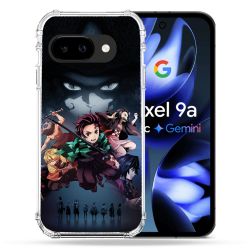 Coque Renforcée Pour Google Pixel 9A Manga Demon Slayer Noir