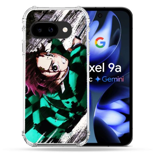 Coque Renforcée Pour Google Pixel 9A Manga Demon Slayer Tanjiro