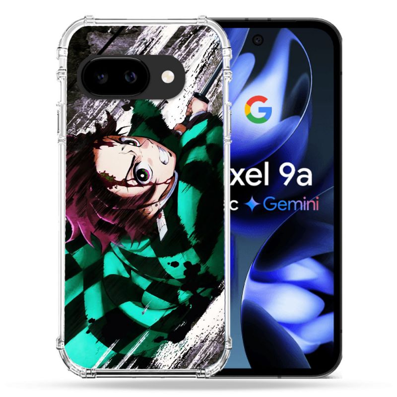 Coque Renforcée Pour Google Pixel 9A Manga Demon Slayer Tanjiro