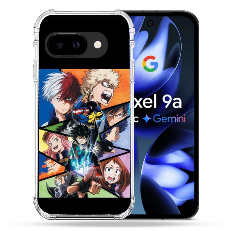 Coque Renforcée Pour Google Pixel 9A Manga My Hero Academia Noir