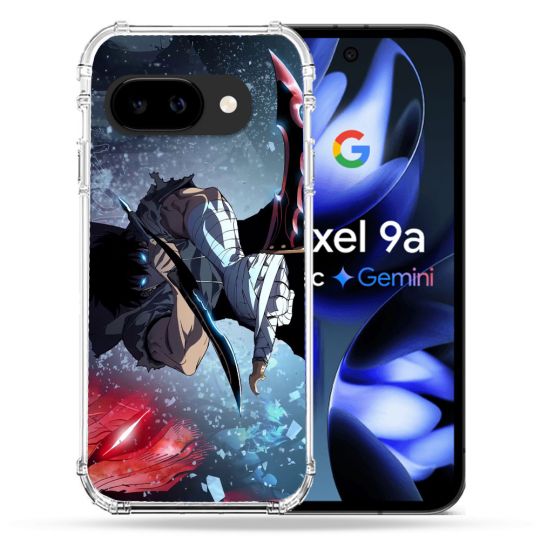 Coque Renforcée Pour Google Pixel 9A Manga Solo Leveling Sung Epee