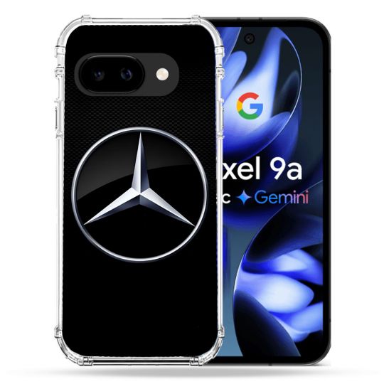 Coque Renforcée Pour Google Pixel 9A Mercedes Carbone