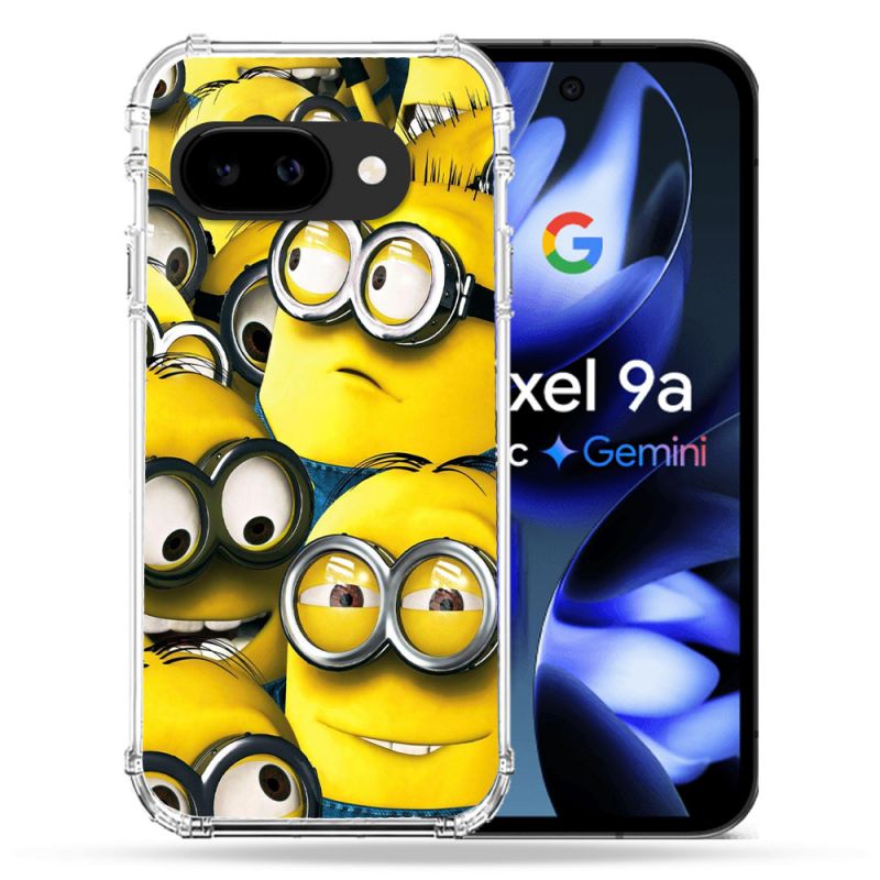 Coque Renforcée Pour Google Pixel 9A Minions Groupe