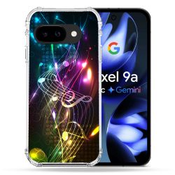 Coque Renforcée Pour Google Pixel 9A Musique Partition Multicolore