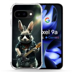 Coque Renforcée Pour Google Pixel 9A Musique Rock Lapin