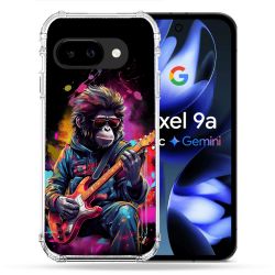 Coque Renforcée Pour Google Pixel 9A Musique Rock Singe