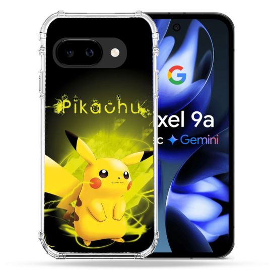 Coque Renforcée Pour Google Pixel 9A Pokemon Pikachu Eclair
