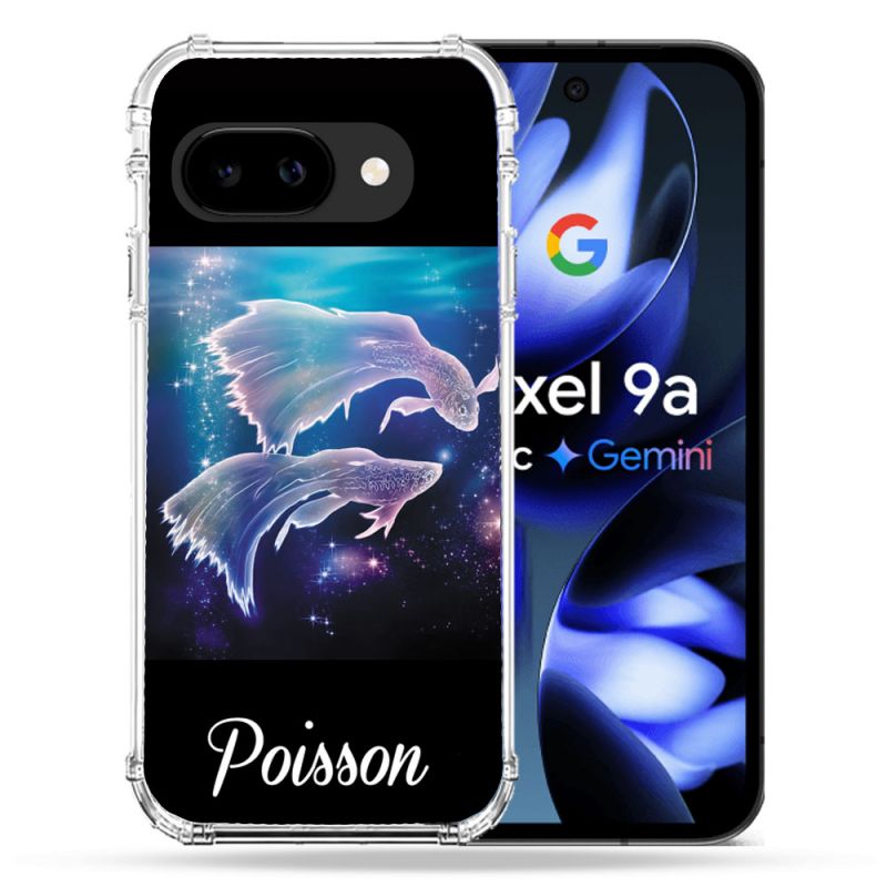 Coque Renforcée Pour Google Pixel 9A Signe Zodiaque 2 Poisson