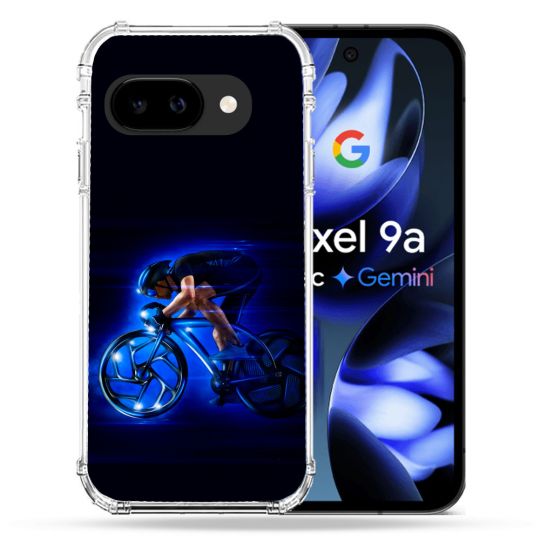 Coque Renforcée Pour Google Pixel 9A Sport Cyclisme Bleu