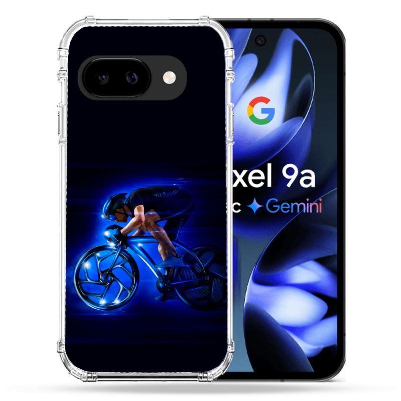 Coque Renforcée Pour Google Pixel 9A Sport Cyclisme Bleu