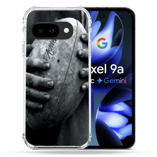 Coque Renforcée Pour Google Pixel 9A Sport Rugby Ballon Vintage