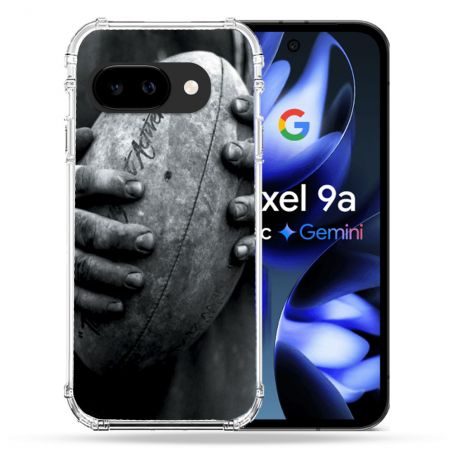 Coque Renforcée Pour Google Pixel 9A Sport Rugby Ballon Vintage