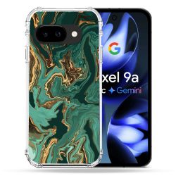 Coque Renforcée Pour Google Pixel 9A Texture Marbre Vert
