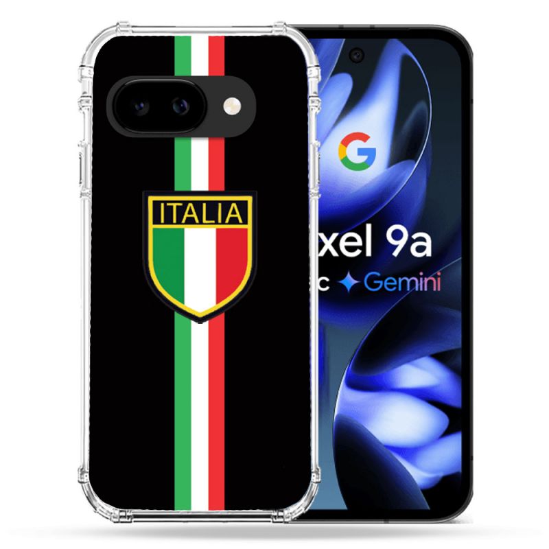 Coque Renforcée Pour Google Pixel 9A Voyage Italie 3 Noir