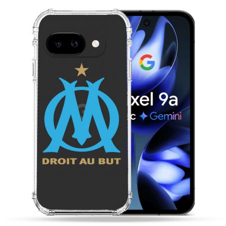 Coque Renforcée Transparente Pour Google Pixel 9A Foot Olympique Marseille OM