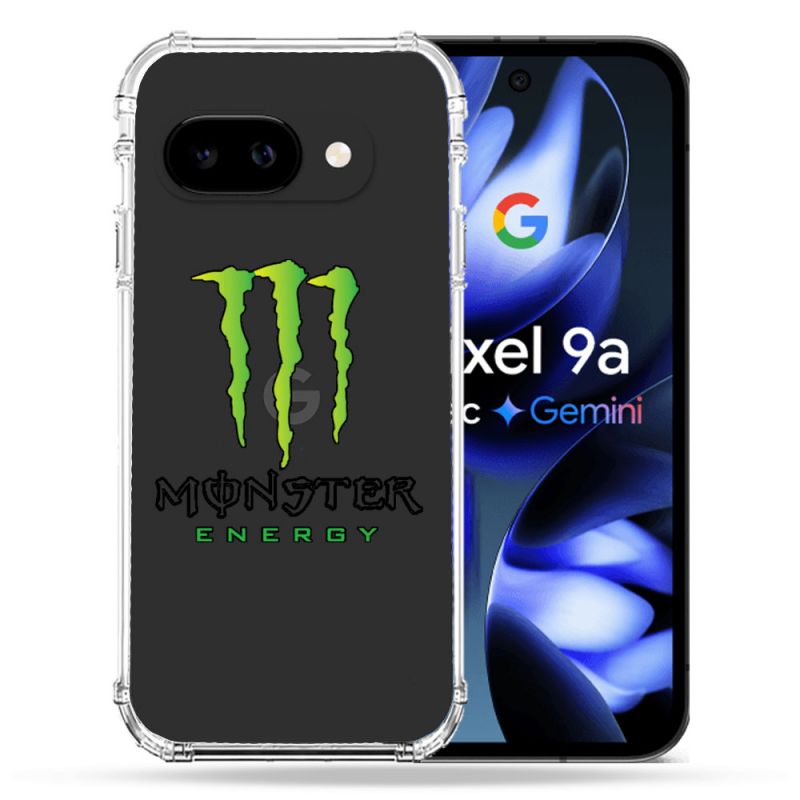 Coque Renforcée Transparente Pour Google Pixel 9A Monster Energy
