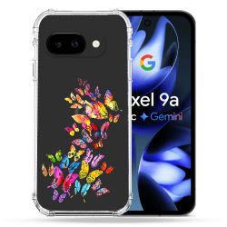 Coque Renforcée Transparente Pour Google Pixel 9A Papillon Multicolore