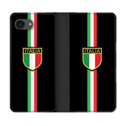 Housse Cuir Portefeuille Pour Iphone 16e Voyage Italie 3 Noir