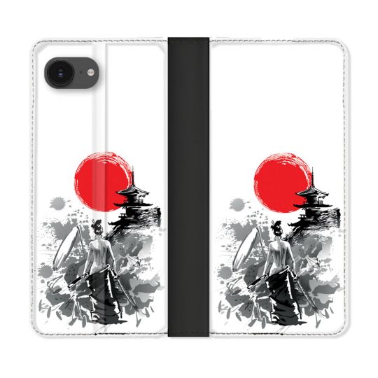 Housse Cuir Portefeuille Pour Iphone 16e Voyage Japon Femme