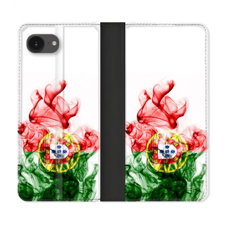 Housse Cuir Portefeuille Pour Iphone 16e Voyage Portugal Flamme