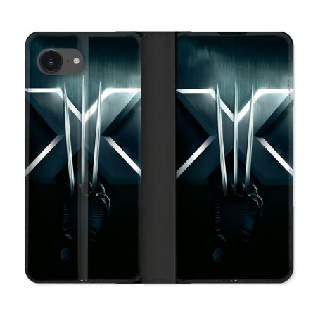 Housse Cuir Portefeuille Pour Iphone 16e Xmen
