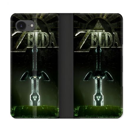 Housse Cuir Portefeuille Pour Iphone 16e Zelda