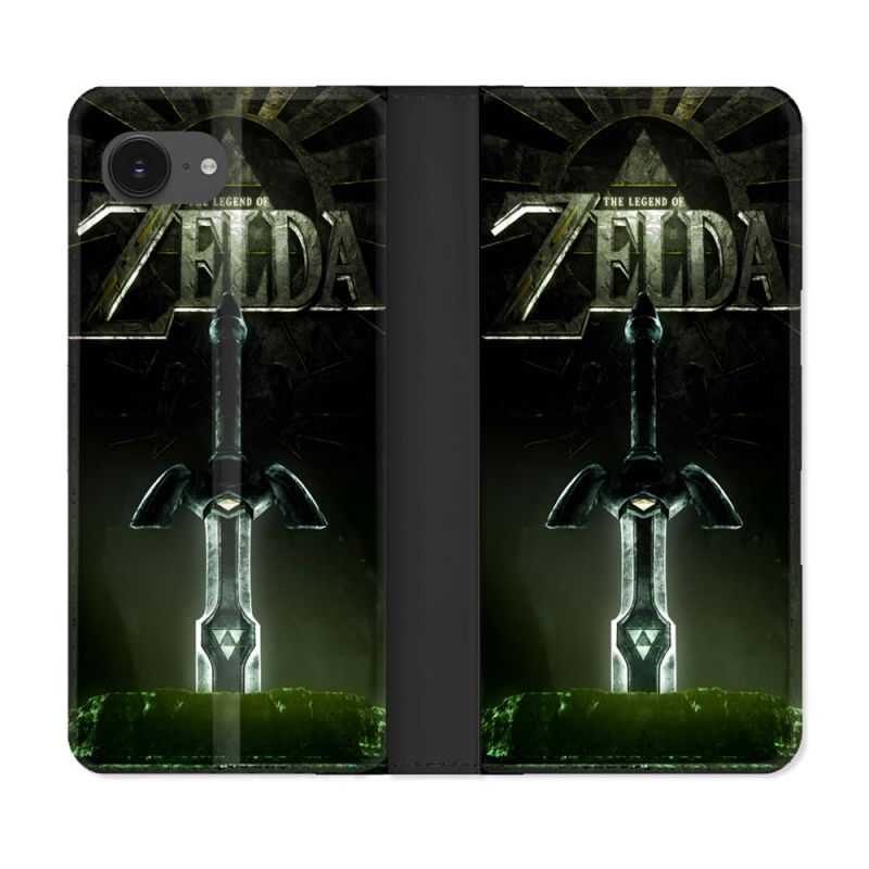 Housse Cuir Portefeuille Pour Iphone 16e Zelda