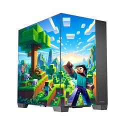Kit Décoration Electrostatique Boitier PC Antec C8 Inspiration Minecraft