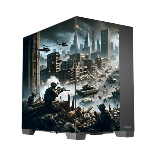 Kit Décoration Electrostatique Boitier PC Antec C8 Inspiration Warzone