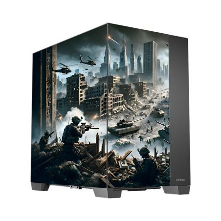 Kit Décoration Electrostatique Boitier PC Antec C8 Inspiration Warzone
