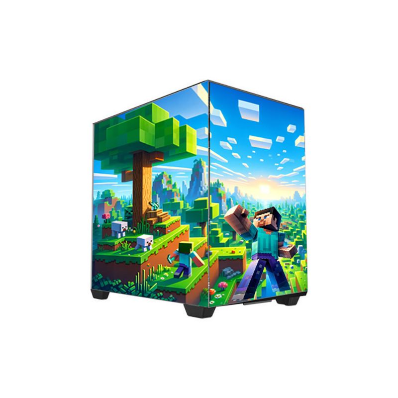 Kit Décoration Electrostatique Boitier PC Antec Constellation C5 Inspiration Minecraft