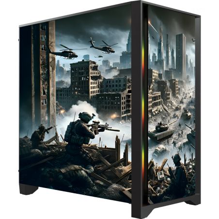 Kit Décoration Electrostatique Boitier PC Corsair 5000X Inspiration Warzone