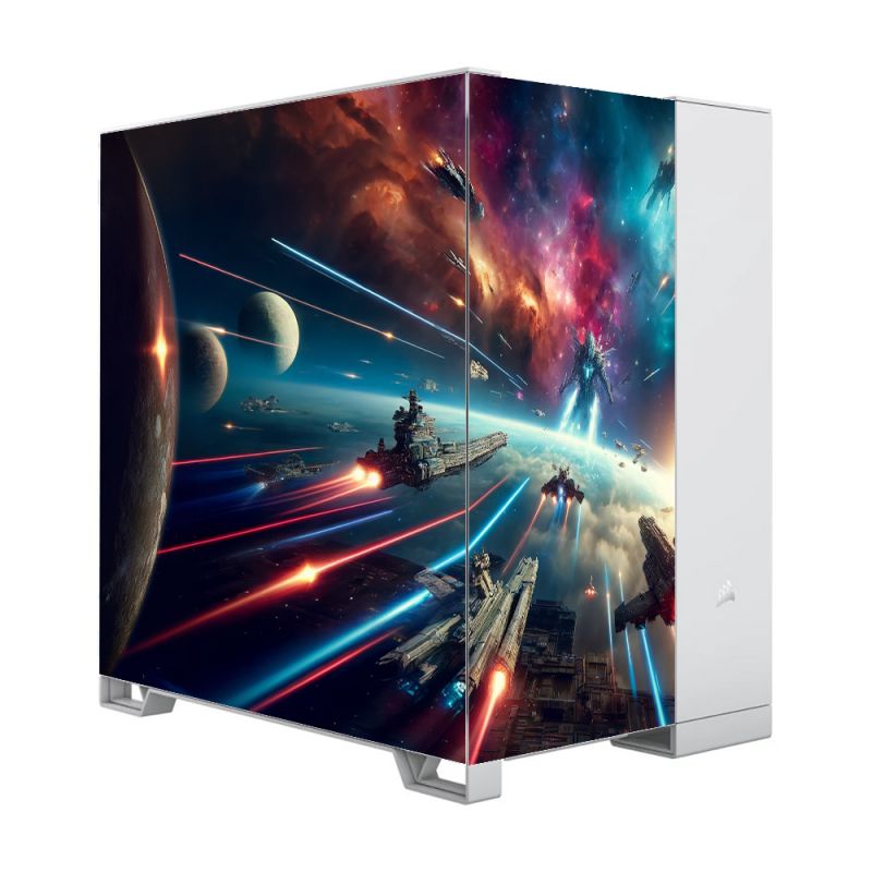 Kit Décoration Electrostatique Boitier PC Corsair 6500X Inspiration Guerre des etoiles