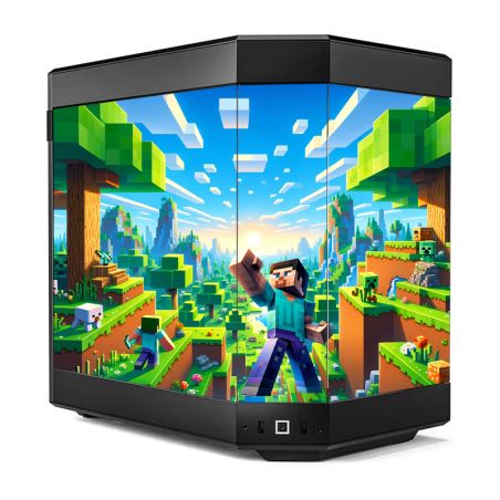 Kit Décoration Electrostatique Boitier PC Hyte Y60 Inspiration Minecraft