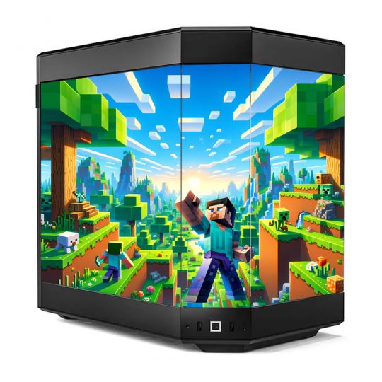 Kit Décoration Electrostatique Boitier PC Hyte Y70 Inspiration Minecraft