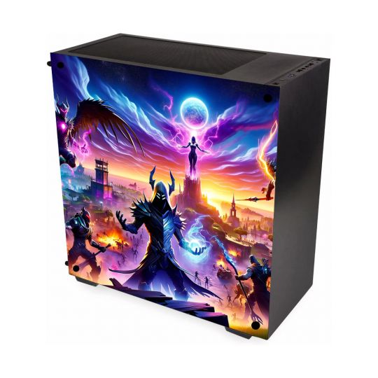 Kit Décoration Electrostatique Boitier PC Kolink Stronghold Inspiration Fortnite