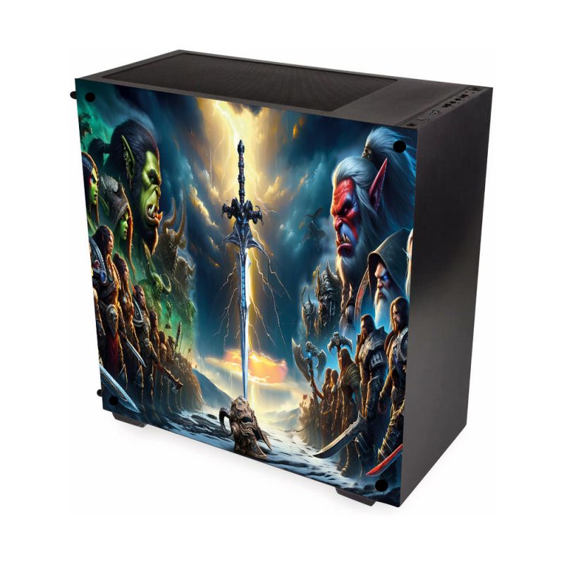 Kit Décoration Electrostatique Boitier PC Kolink Stronghold Inspiration Warcraft